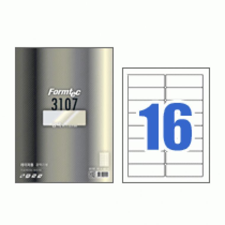 폼텍 레이저 광택 라벨 LB-3107 (100매/16칸)