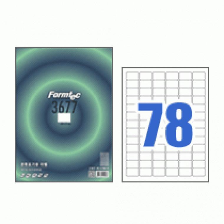 폼텍 분류표기용 라벨 LS-3677 (100매/78칸)