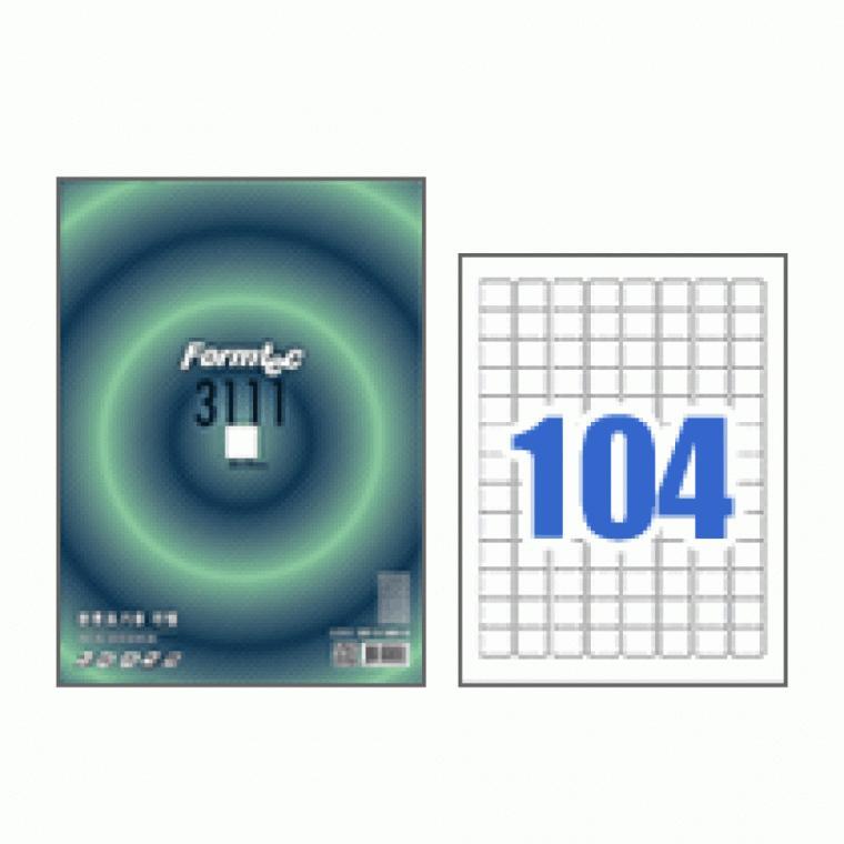 폼텍 분류표기용 라벨 LQ-3111 (20매/104칸)