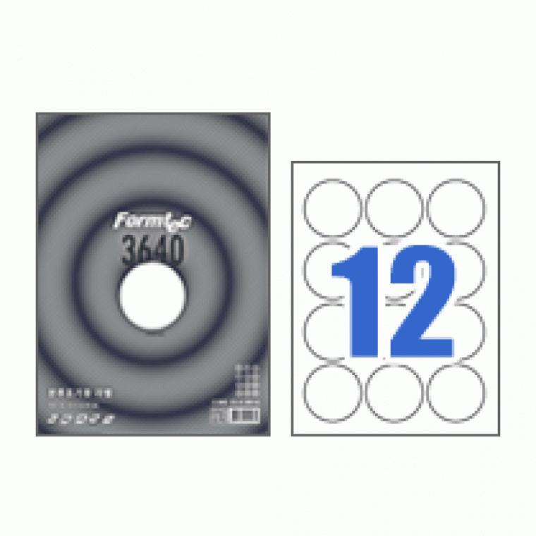 폼텍 분류표기용 라벨 LQ-3640 (20매/12칸)