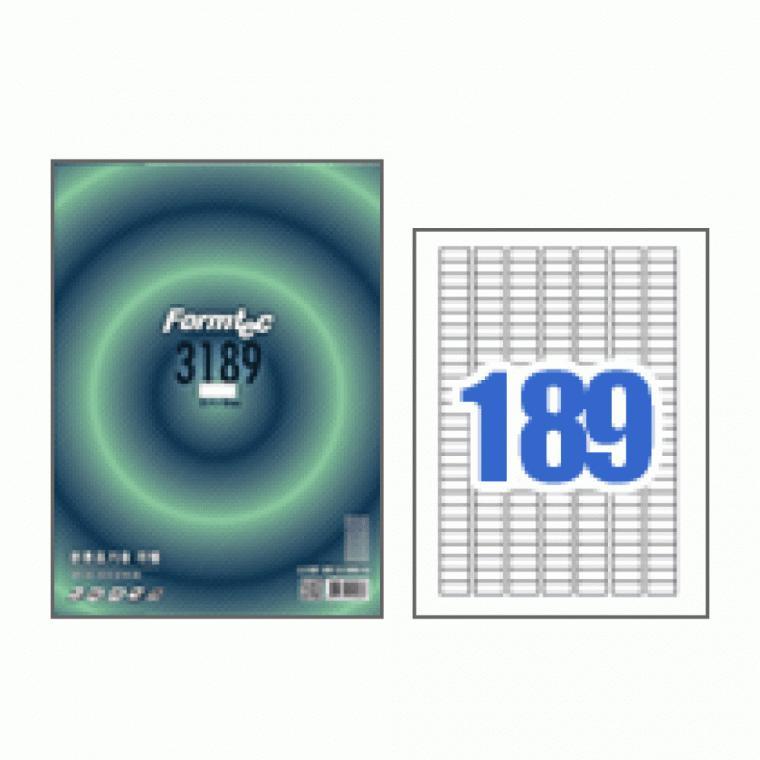 폼텍 분류표기용 라벨 LS-3189 (100매/189칸)