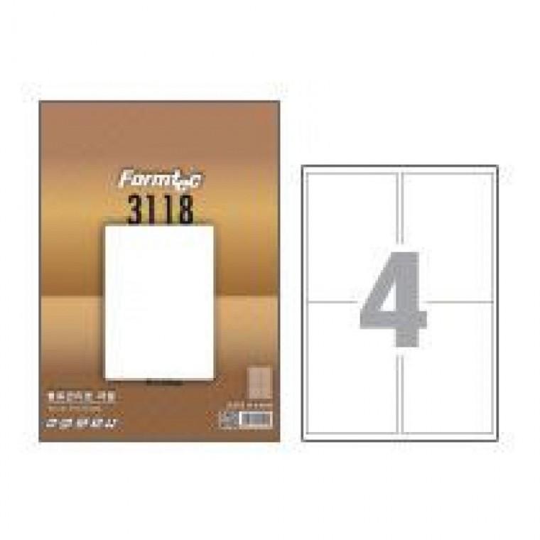 폼텍 물류관리용 라벨 LQ-3118 (20매/4칸)