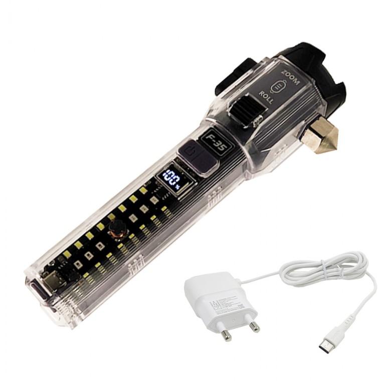 멀티 SMD 충전식 LED 야외 캠핑 조명등 랜턴 손전등 후레쉬 F35아답터포함