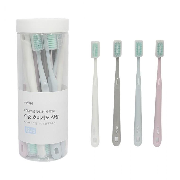 이중 초미세모 칫솔12개입 -R