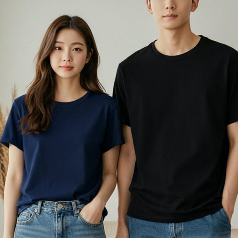 반팔티 티셔츠 무지 남녀공용 이너 베이직 데일리