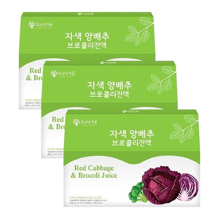 자색 양배추 브로콜리진액 30포 3박스