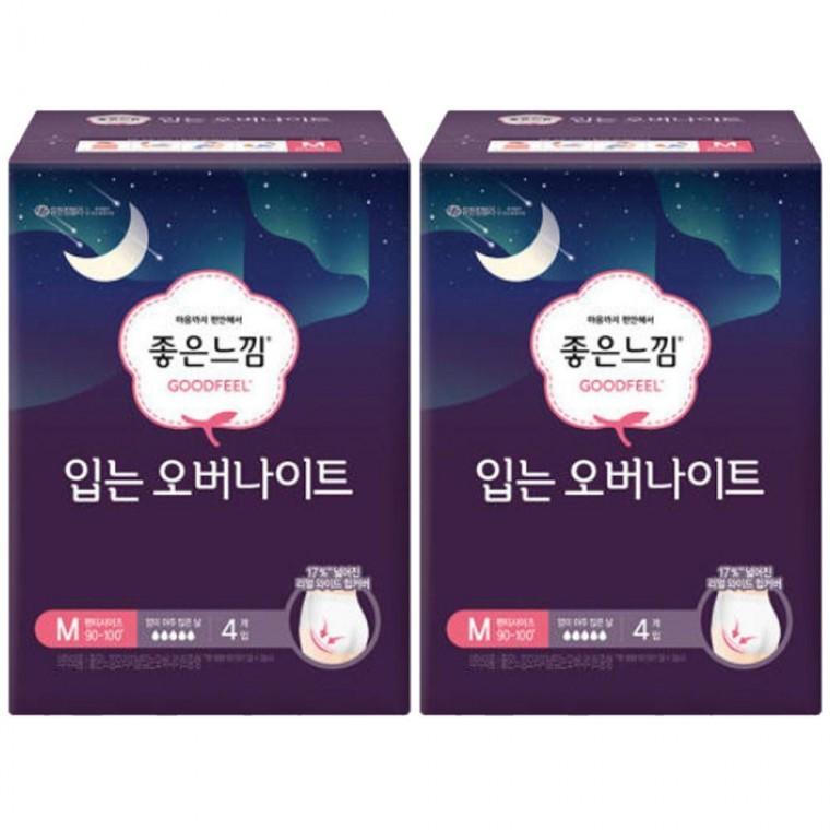 입는 오버나이트 중형 4개 x 2팩