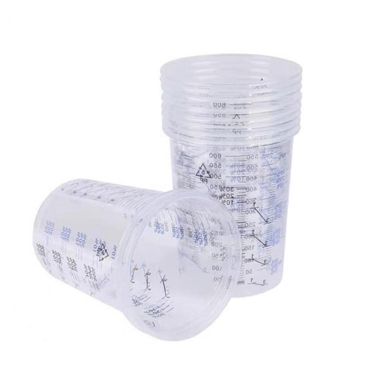 일회용 DIY 만들기재료 50p 600ml 플라스틱 계량컵 재료 측정컵
