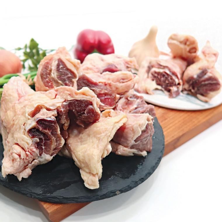 (배터짐) 청정지역 사태붙은 학스지 1kg (스지 소스지 사골곰탕 도가니탕) (일요일/당일발송)