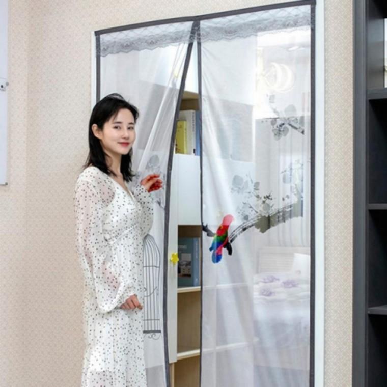 방충문 출입문 차단 여름 현관 모기장 자석