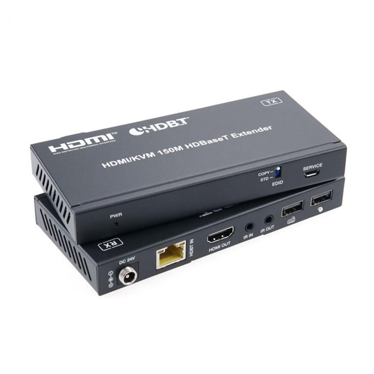 4K HDMI KVM 리피터 60Hz 키보드 마우스 연결 공장 건축 현장 제어센터 콘서트장
