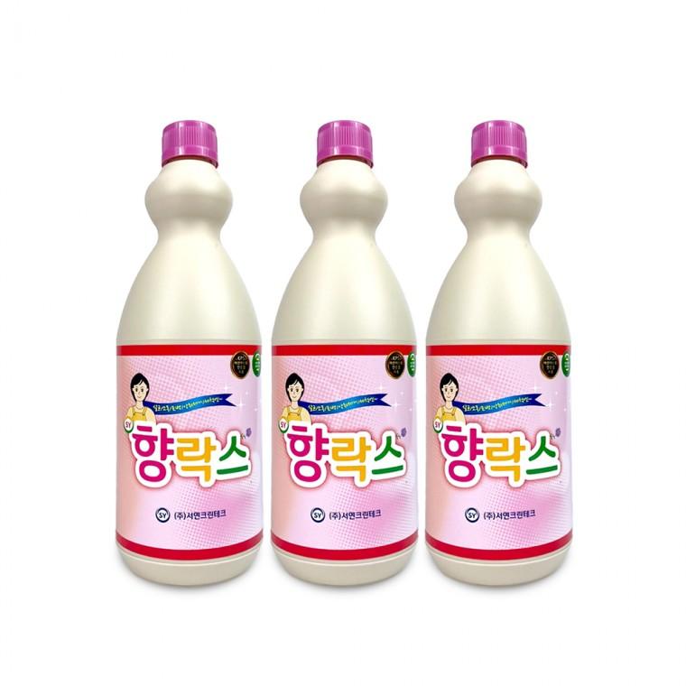 서연 향락스(1L)-3개 살균 표백제 배수관 화장실청소 곰팡이 섬유얼룩제거
