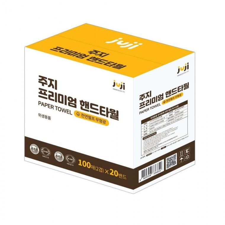 루미나D 프리미엄 핸드타월 2000매 천연펄프 무형광