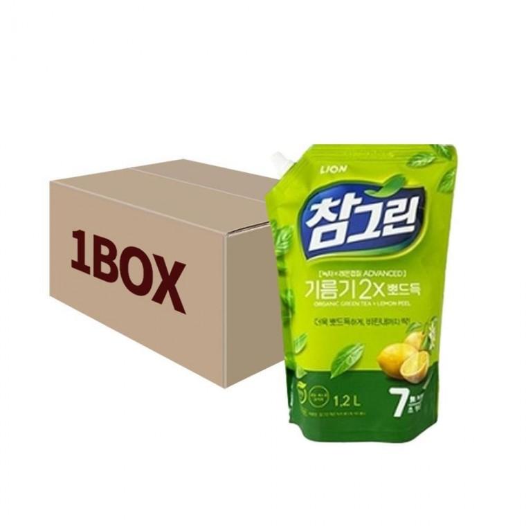 루미나D 기름기 뽀드득 주방세제 리필 1.2l 10입 참그린