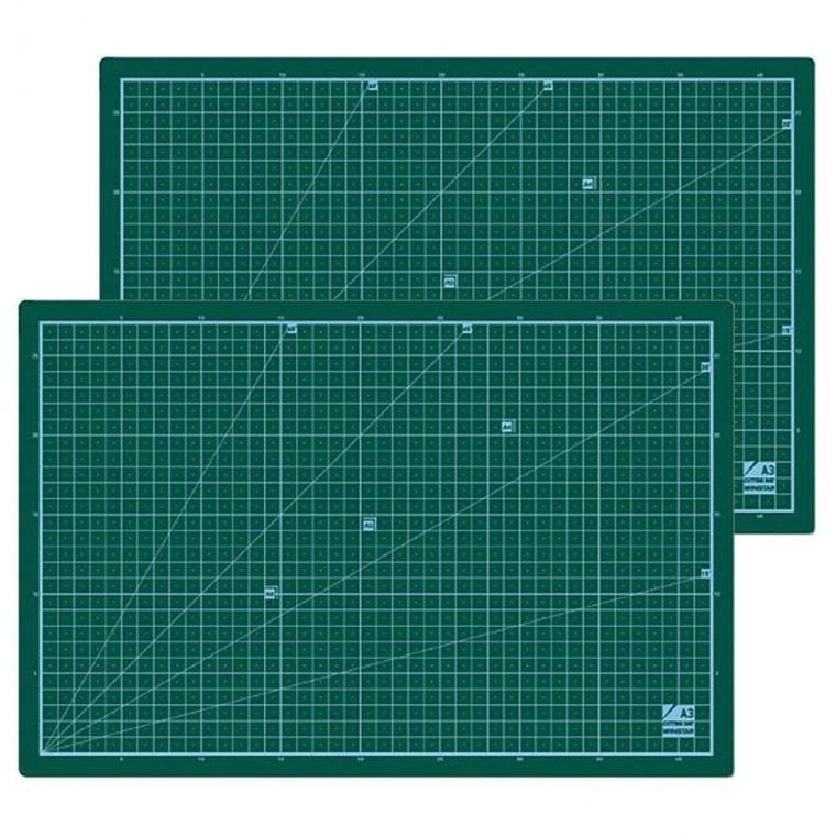 책상커팅매트 PVC 녹색 A3 커팅 매트 2P 패드 보호 깔개 컷팅 책상