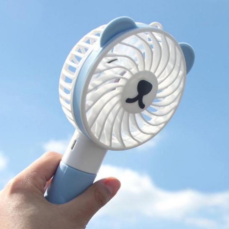 핸디형 7표정 휴대용 미니선풍기 곰돌이 핸드