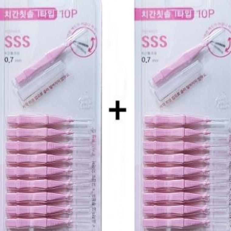 구강관리용품 치간칫솔 0.7mm 20P 가는칫솔 치실
