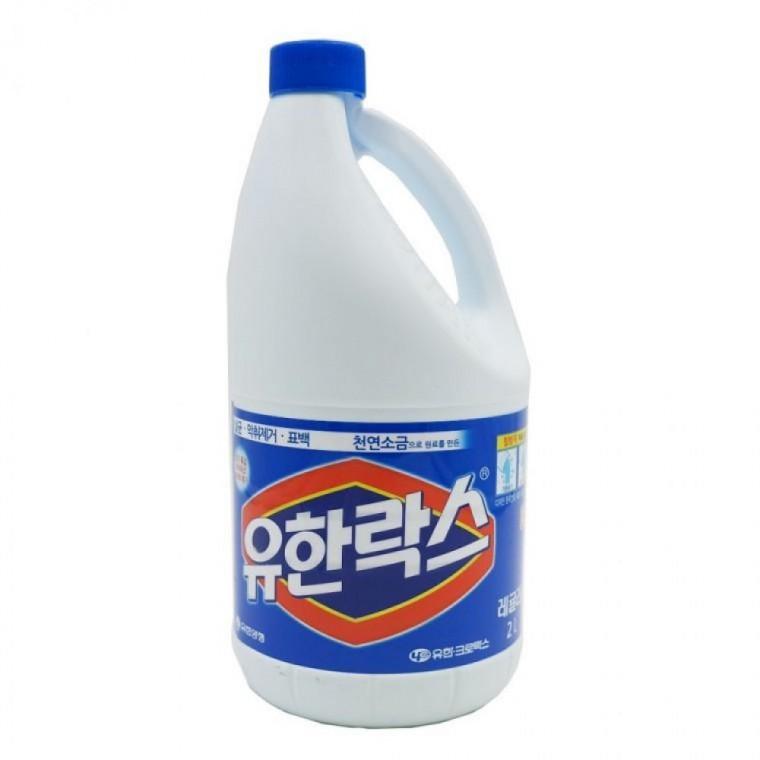 유한락스 레귤러 2L x 4개 용기 욕실청소 세면대 화장실 곰팡이제거