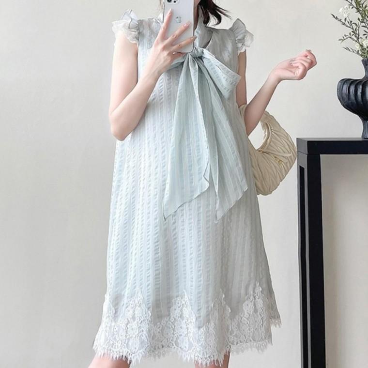 임부복 임산부 리본임부복 여름임 임산부원피스 임부 임산부