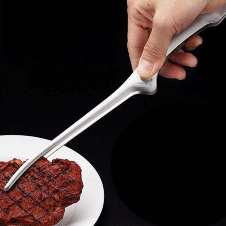캠핑 고기 집게 주방용품 뾰족한 곡선형 핀셋집게