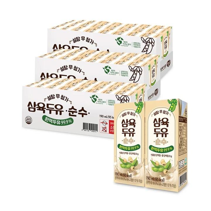 삼육두유 순수 190ml x 24 x 3