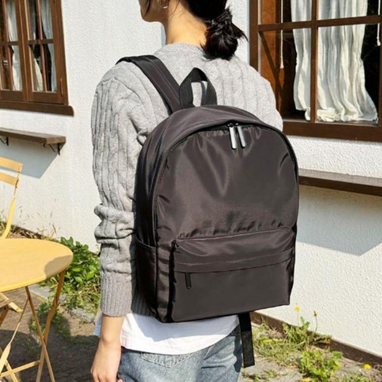 나일론 백팩 남여공용 빅포켓 학생 가방 무지백팩