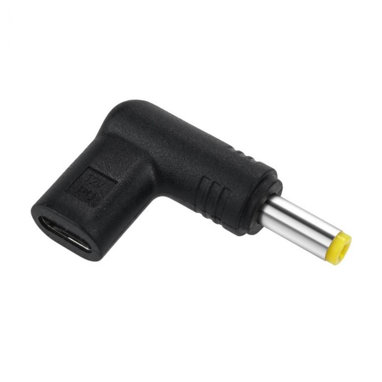 TYPE C to DC 변환젠더 12V PD 4.8 x 1.7 노트북