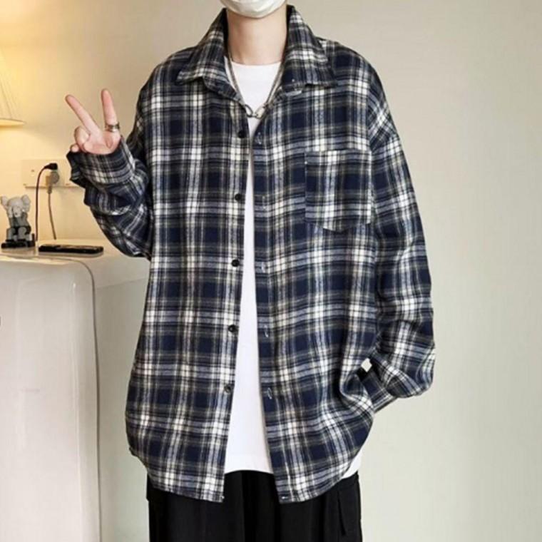 모던 남자 체크남방 체크셔츠 데일리 아우터 남방