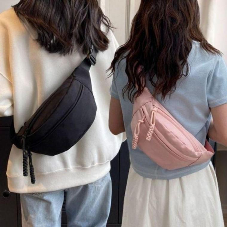 하프문 베이직 여성 여행용 핸드폰 가방 가벼