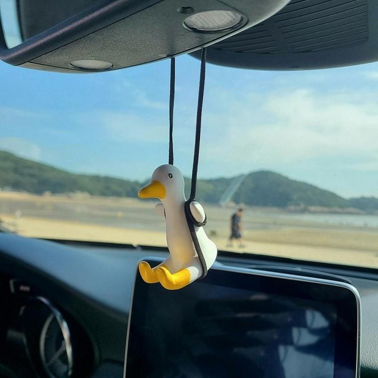 차디퓨저 자동차 석고 방향제 오리 레몬라벤더