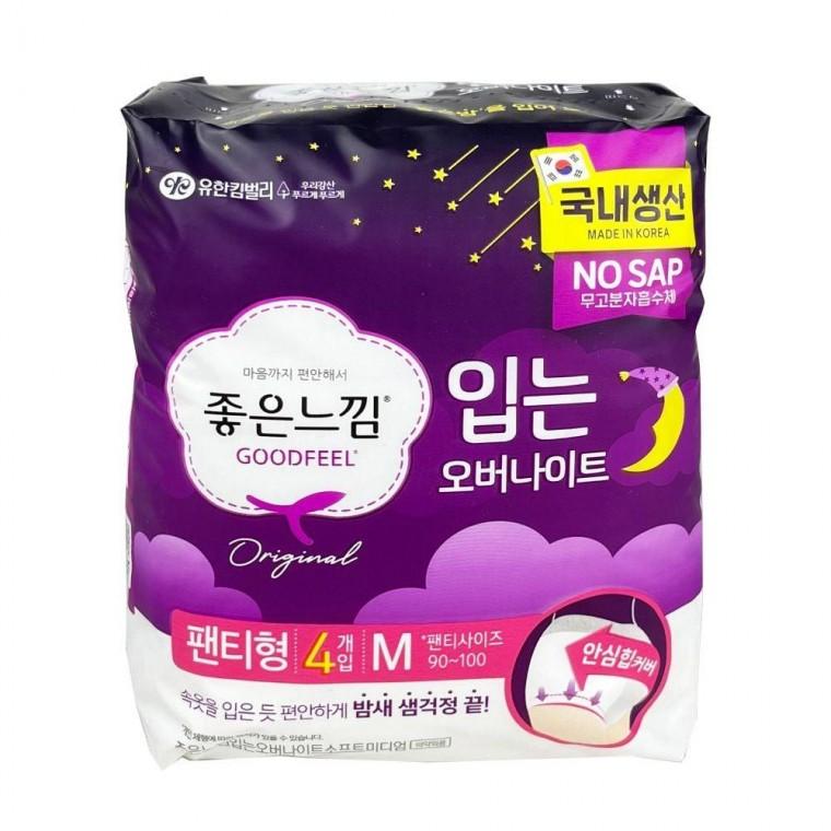 입는 오버나이트 미디엄M 4개입 생리대 - O