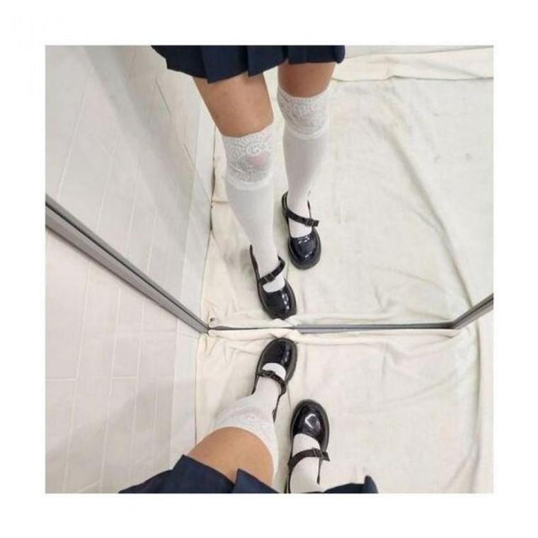 무늬레이스 긴양말 오버니 니하이 삭스
