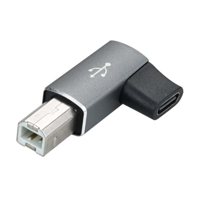 USB 3.1 C타입 B타입 변환젠더 90도 좌우꺾임