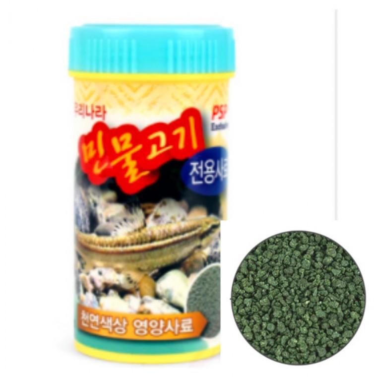 민물고기 전용사료우리나라 100g 민물고기키우기 치어밥 민물고기밥 물고기밥 민물고기사료