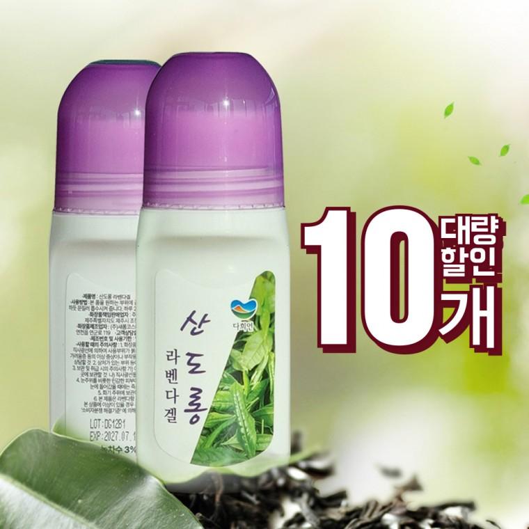 진정 보습 녹차 쿨링겔 라벤다겔 겔파스 120ml x 10개 라벤더향 산도롱