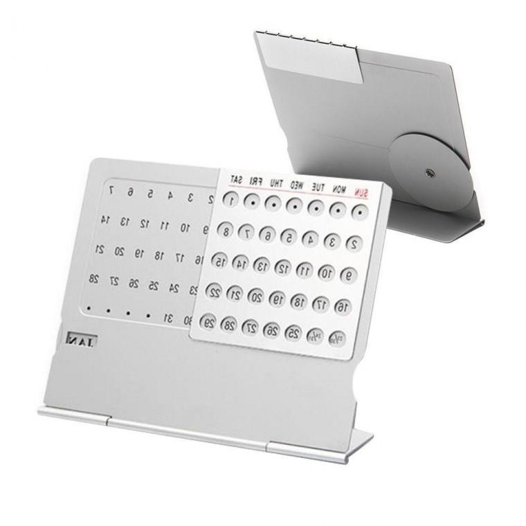 금속 B스탠드 만년달력 칼렌다 칼랜더 알루미늄 미니 만년 칼렌 더 달력