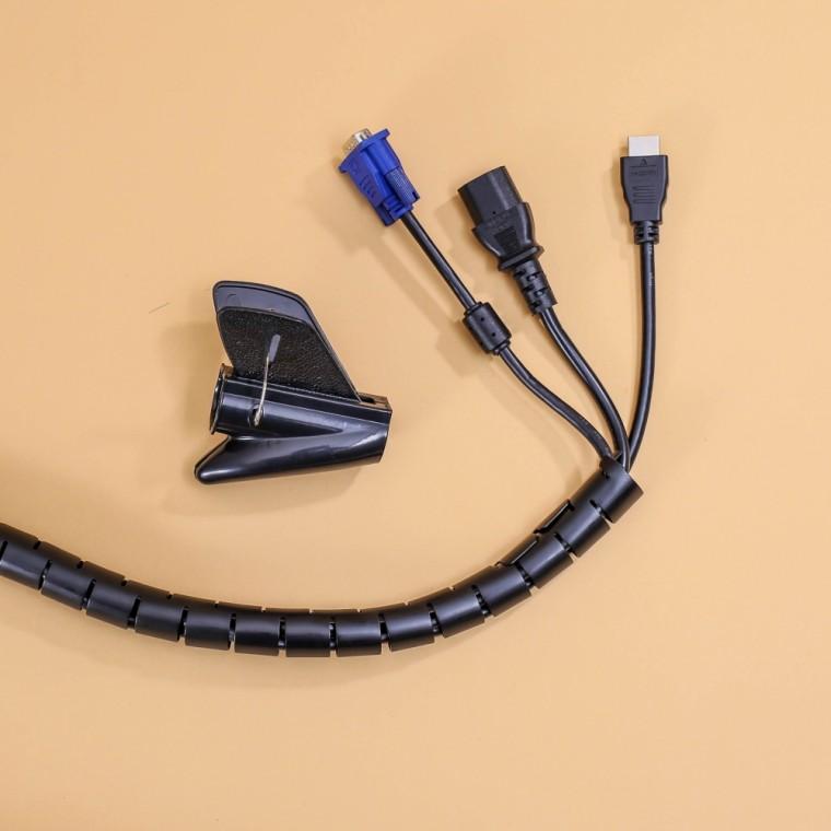 3m 스피드 전선정리 스네이크 커버 2p(22mm) 컴퓨터선