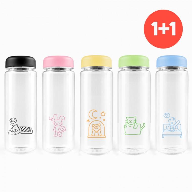 일러스트 에코젠보틀 500ml 1+1 무배 국내산제작 텀블러 트라이탄