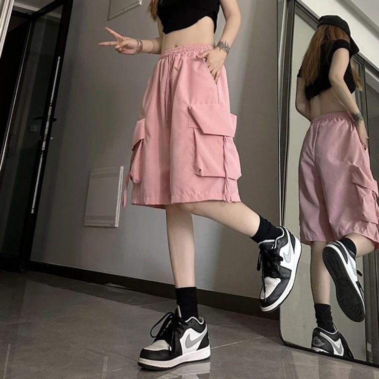 카고 반바지 라프라 허리밴딩