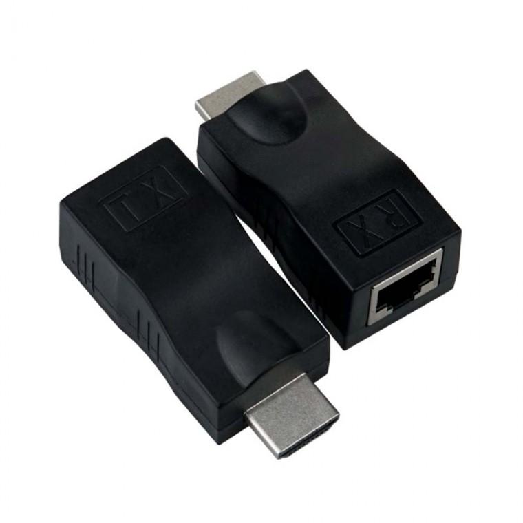 HDMI 리피터 RJ45 30M 랜케이블 영상 음성 원거리 전송