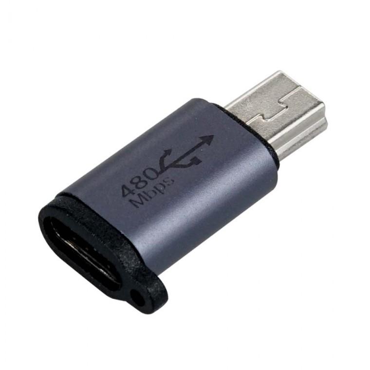 USB TYPE C 변환 젠더 FM 미니 5핀 480Mbps