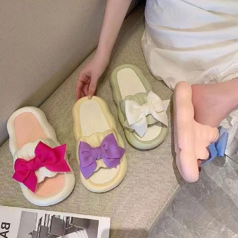 사무실리본슬리퍼 무소음 물놀이 교사 실내화 쪼리