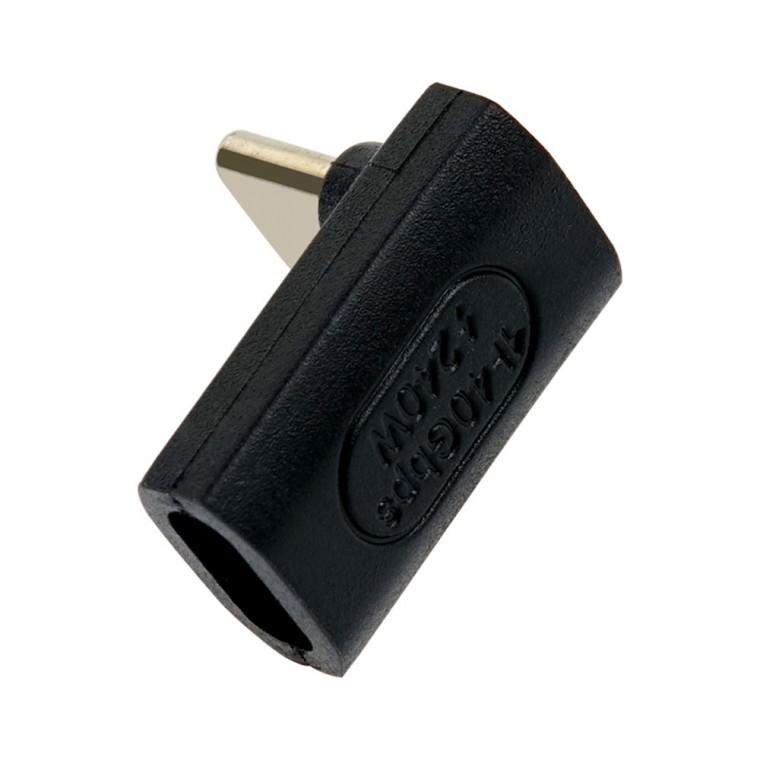 USB 4.0 타입C x2 Gen3 젠더 40Gbps 꺾임형 240W PD 데이터전송 고속충전