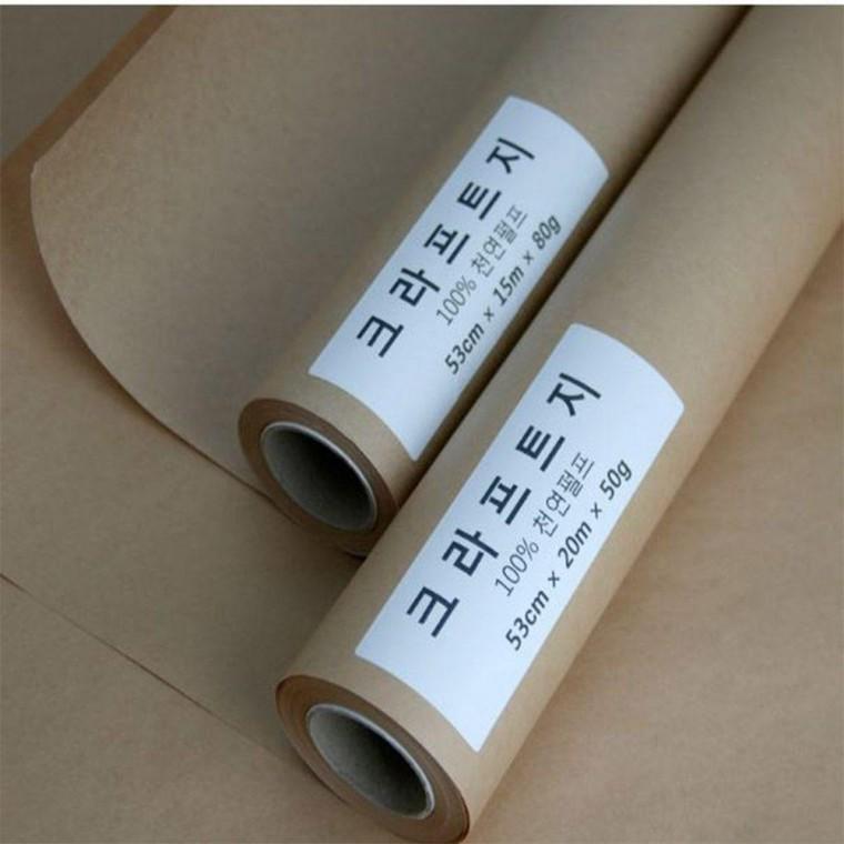 무광 크라프트 선물 포장지 꽃 종이 롤포장지 50g 80g