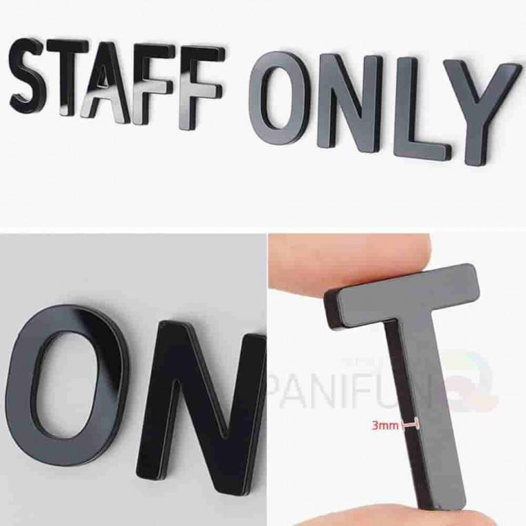 부착식 STAFF ONLY 블랙 스태프온리 관계자외출입금지 관계자외출입금지스티커 관계자외출입금지표시 관계