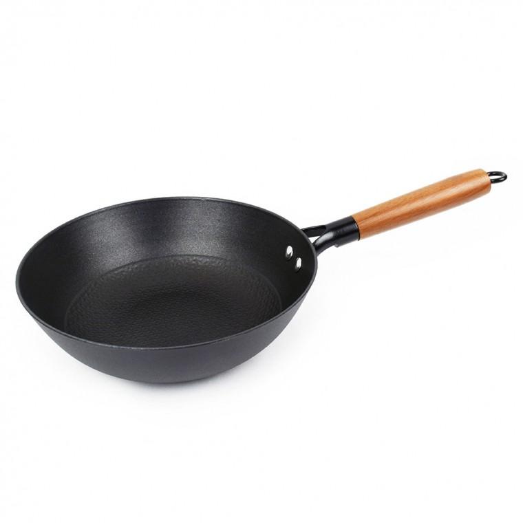 무쇠 주물 궁중팬 24cm 중식후라이팬 볶음냄비 무쇠팬 중식팬 캠핑후라이팬