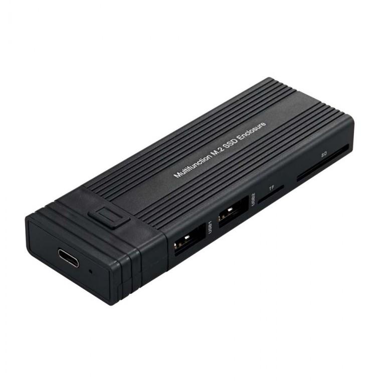USB 멀티 허브 카드리더기 10Gbps 컴퓨터 데스크탑 PC 모니터 원터치 분리형
