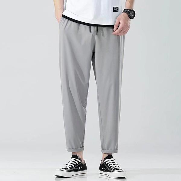 남성 데일리룩 코디 허리밴딩 바지 IS-PA07N