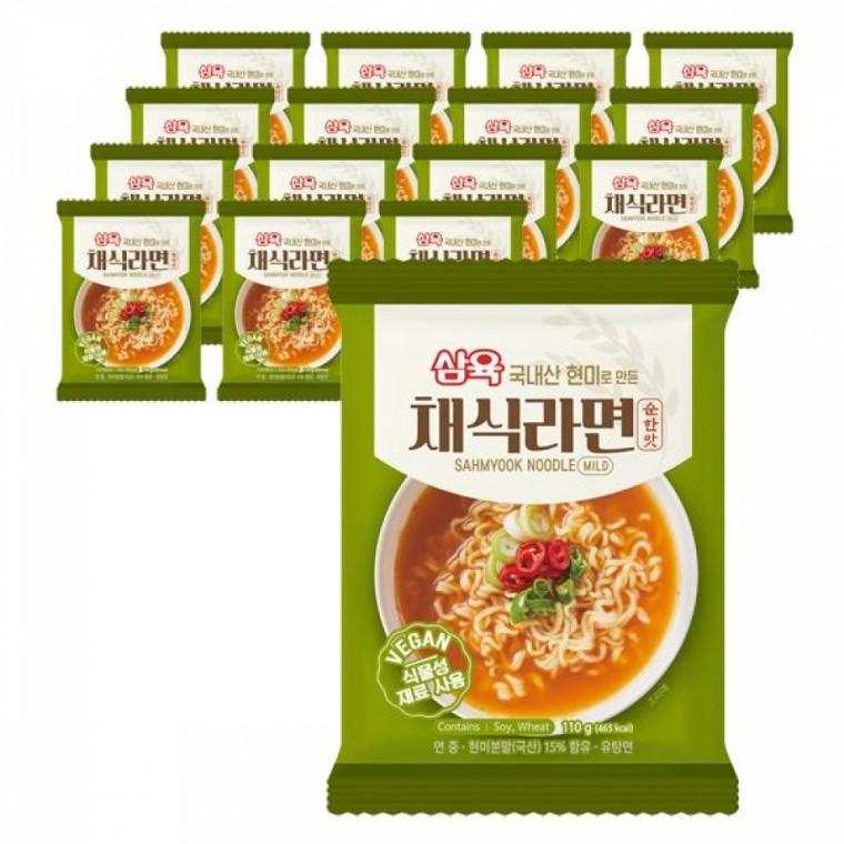감면 식물성 채식라면(순한맛) 4봉 채식라면