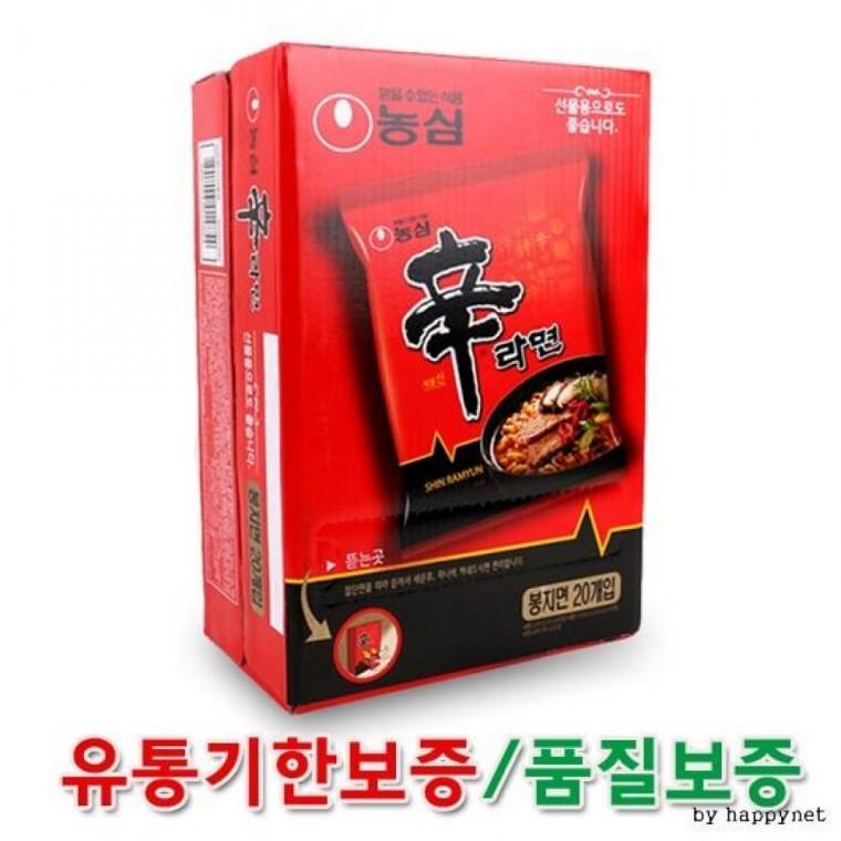 품질보증 신라면선물용20입 1위파워샵 우수기업 신라면 한국인의맛 기술평가 농심공식대리점 매운 유통기한